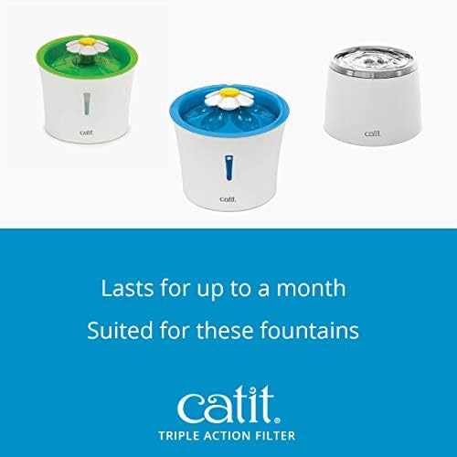 Catit Triple Action Replacement Fountain Filters - 5-Pack - Image 5