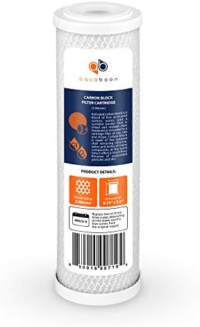 Aquaboon 5 Micron 10 x 2.5 House Water Filters Cartridges, Set of 20 | Sediment & Carbon Filter Replacements Compatible with WHKF-WHWC, P5, WHKF-GD05 - Image 6