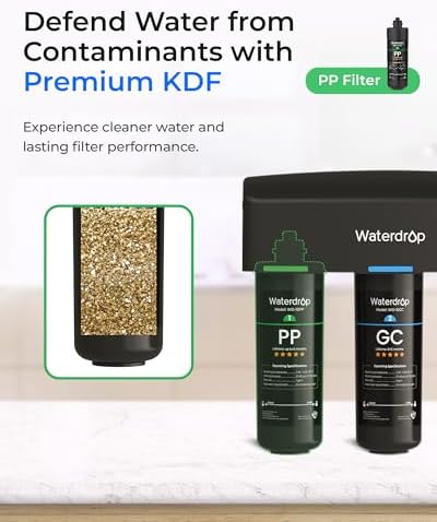 Waterdrop TSA-UF and 2 * 10PP+10GC Under Sink Water Filter, Replacement for Waterdrop TSA & TSB &TSB-CM 3-Stage Under Sink Water Filter System, Bundle - Image 7