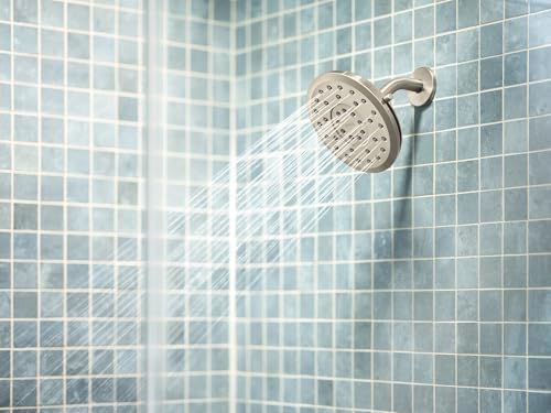 Moen Verso Eco-Performance Infiniti Dial Round Rain Shower Head, 7-Inch Diameter Spray Head, Brushed Nickel, 220R7EPBN - Image 2