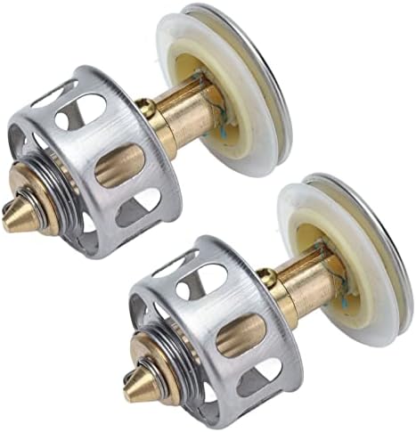 Folding Drain Filter, Copper + Stainless Steel Push Bounce Core Clog for Bathroom by Xiuganpo