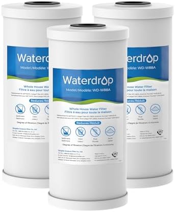 Waterdrop FXHTC Sediment and Carbon Water Filter for GE® FXHTC, 5 Micron by Waterdrop