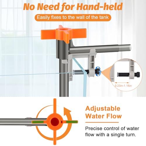 AQQA Aquarium Siphon Vacuum Cleaner Kit with 3 Replaceable Heads - Image 5