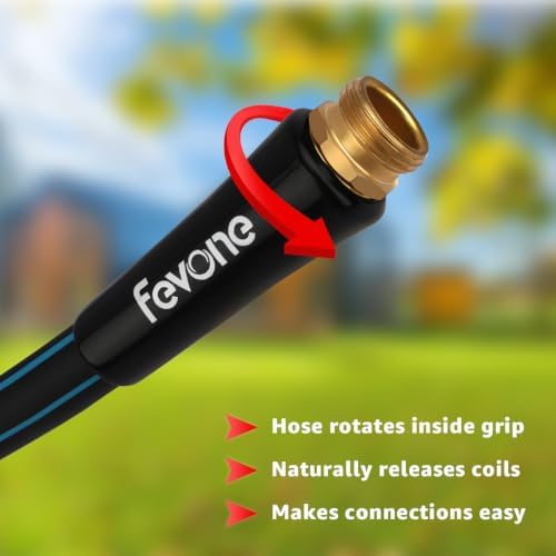FEVONE Kink Free Garden Hose 25 ft, Heavy Duty Water Hose - Image 7
