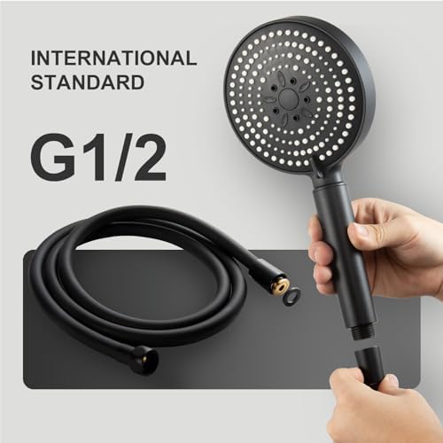OFFO Filtered Shower Head with Handheld, 20 Stage Shower Head with Filters for Hard Water with 60" Stainless Steel Hose & Holder, 6 Modes High Pressure Shower Head to Remove Chlorine, Matte Black - Image 6