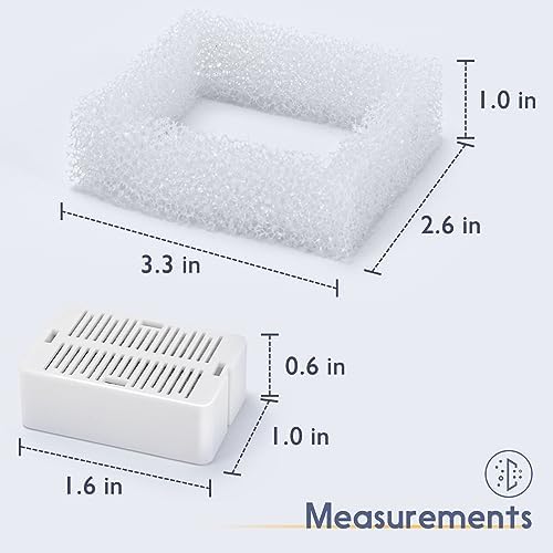 Lawfery 16 Pack Ceramic Cat Water Fountain Filters Replacement - Image 3