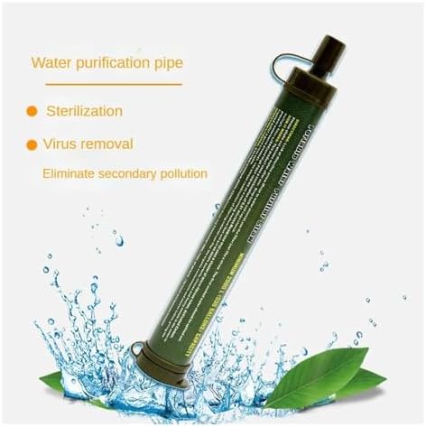 YPMart Personal Water Filter Straw Portable Filtration Remove Sediment E. Coli for Hiking, Camping, Travel, and Emergency Preparedness(Navy Blue) - Image 2