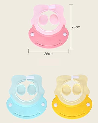 Shower Cap for Kids, Baby Shower Cap bath wash Shampoo rinser shield Hat Adjustable head hair Visor Protection Toddler and Children,Prevent water from entering eyes and ears(Pink) - Image 4
