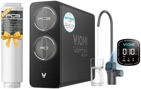 VIOMI V8 Pro 800GPD Reverse Osmosis System, 9-Stage Tankless Under Sink RO Water Filter by VIOMI
