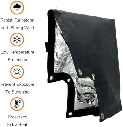 Backflow Insulation Pouch - Pressure Vacuum Breaker Cover (Black) - Image 4