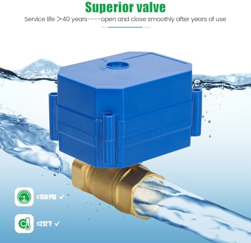 WiFi Water Leak Detector with Automatic Shutoff Valve，Zuomeng Smart Water Heater Remote Stop Device with Leak Sensor, Leakage Alert Push, 3/4" NPT 150PSI Brass Valve, Get Rid of Water Leakage - Image 4