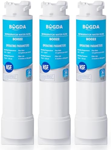 Water Filter Fit for EPTWFU01 Frigi-daire Replacement 3 count, Compatible with Pure-Source Ultra 2, EWF-02, 012505454226, 4562222, Multiple Filtration and Drink Clear, white,By BOGDA by BOGDA