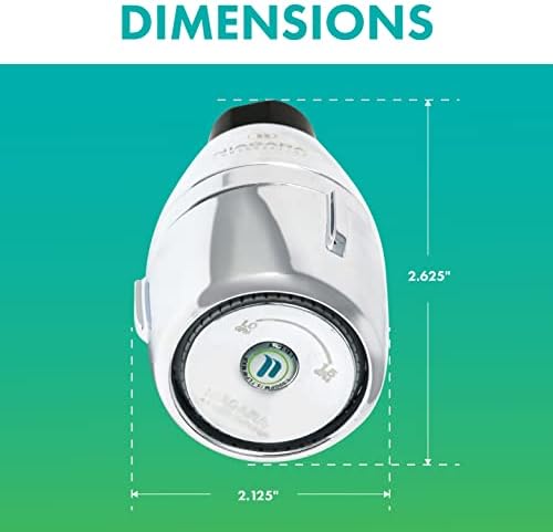 Niagara Conservation N2610CH Bi-Max 1-Spray with 1.0-1.5 GPM 2.125-in. Wall Mount Adjustable Fixed Shower Head in Chrome, 1-Pack | Bathroom Shower Head Sprayer with Pressure Compensation - Image 5