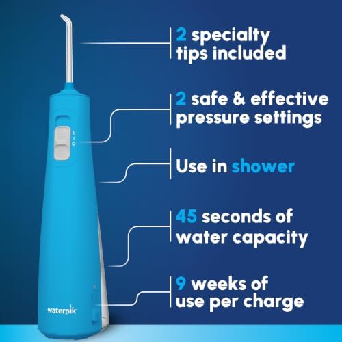 Waterpik Cordless Pulse 3100 Portable Water Flosser, Rechargeable, Cyan - Image 2