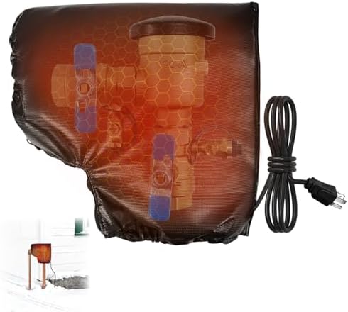 Upgraded Heated Backflow Cover for Winter, Backflow Preventer Insulated Pouch(-40 ℉), Waterproof Sprinkler Pipe Covers for Outside, Insulation Pressure Vacuum Breaker Cover for 720A 710 765 Series by Greenliving