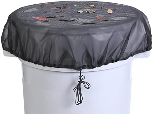 Mesh Cover for Rain Barrel, Rain Bucket Leaf Filter Screen Cover, 37.5", 2Pcs by OwlFocus