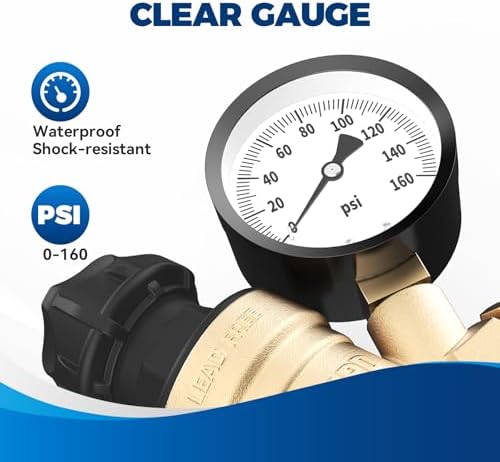 RVGUARD RV Water Pressure Regulator Valve With Adjustable Knob - Image 5