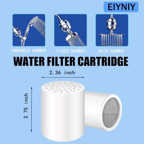 Universal Shower Filter Replacement Cartridge | Clinically Tested to Remove Chlorine, Heavy Metals & Balance pH | for Healthier Skin, Hair & Nails | Fits Most 15/20-Stage Housings | 2-Pack - Image 2