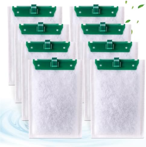xbbwmrs 8 Count Medium Filter Cartridges Compatible with Tetra Whisper Bio-Bag Filters Medium Replacement Filter Cartridges for Whisper ReptoFilter and 10i IQ10 PF10 Power Filters -Ready to Use by xbbwmrs
