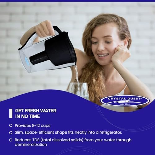 Crystal Quest Water Filter Pitcher, BPA-Free, 2000 Gallons, Demineralizing - Image 5