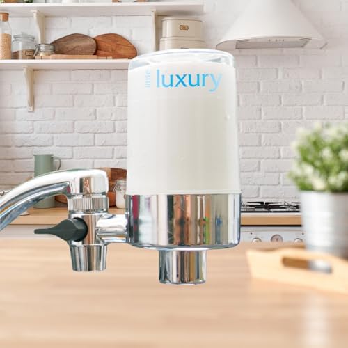 Little Luxury On Tap Water Filter, Kitchen, Water Filter Tap, Activated Carbon - Reduces Chlorine and Other Impurities, Easy Installation - Fits Standard Faucets - Image 4