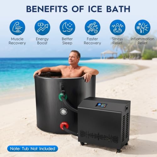 WiFi Smart 1HP Cold Plunge Water Chiller with Double Filter System - Image 6