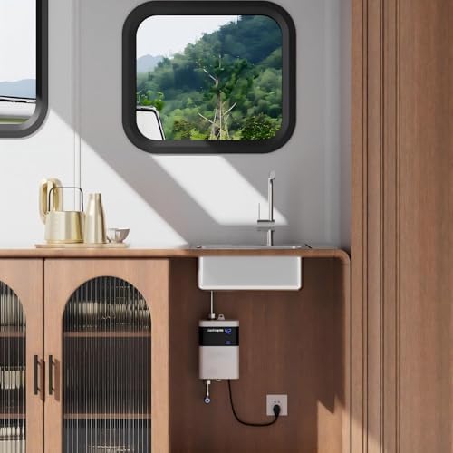 110V Tankless Water Heater 3000W, Instant Under Sink Hot Water Heater with Flow-Controlled Temperature (Lower Flow = Higher Heat), Perfect for Kitchen Sink & RV - Image 4