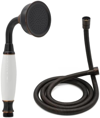 HOMEDEC Vintage Handheld Shower Head with 59" Flexible Hose, ORB by HOMEDEC