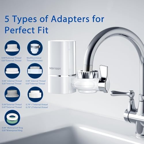 Vortopt T1 Faucet Water Filter for Sink, NSF Certified, 400-Gallon Capacity - Image 5