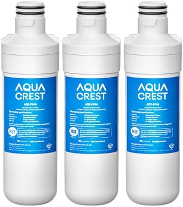 AQUA CREST LT1000PC ADQ747935 MDJ64844601 Refrigerator Water Filter, 3 Pack by AQUACREST