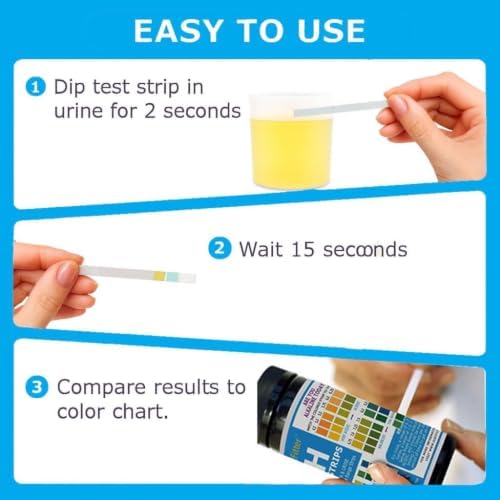 pH Test Strips for Testing Alkaline and Acid Levels in The Body. Track & Monitor Your pH Level Using Saliva and Urine. pH Tester for Highly Accurate Results in Seconds. - Image 5
