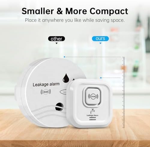 WiFi Water Leak Detectors 100dB Smart Water Sensor Alarm with 3.22 ft Sensor Cable Triple Detection Mode, with App Remote Monitor, Wireless Tank Level Monitor for Basement, Kitchen, Bathroom (5Packs) - Image 3