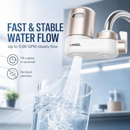 ANGEL CF30 Faucet Water Filter Replacement Cartridge, 8-Layer Filtration, Reduces 98% Chlorine, Lead & Rust, Softens Hard Water, 3 Months / 350 Gallons, Compatible with ANGEL CF30, 1 Pack - Image 4