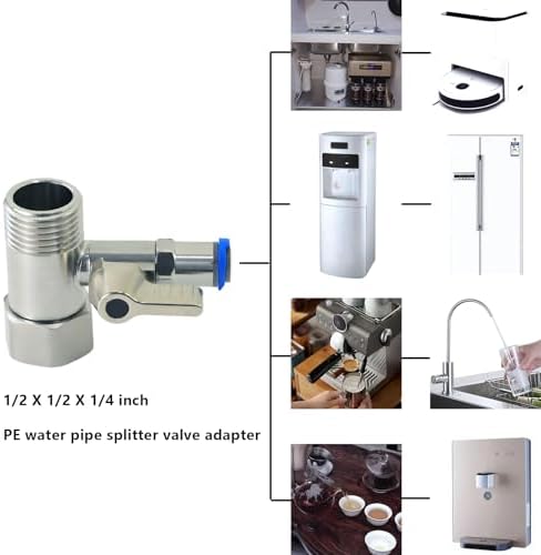 LYMLHVTG 1/2"x1/2"x1/4" Stainless Steel Tee Stop Valve - Image 6