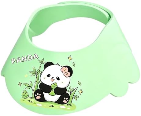 Baby Shower Cap Shield - Adjustable Waterproof Shower Visor for Kids, Soft Baby Hair Washing Shield with Ear Protection, Perfect for Toddlers & Children (Green) by GLOWLYSUN