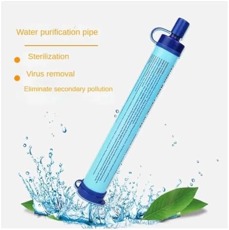 YPMart Personal Water Filter Straw Portable Filtration Remove Sediment E. Coli for Hiking, Camping, Travel, and Emergency Preparedness(Navy Blue) - Image 3