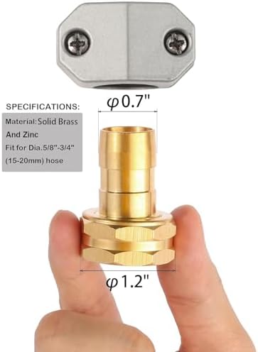 Garden Hose Repair Kits, Fit 3/4" and 5/8" Garden Hose, 2 Pack - Image 2