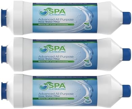 Spa Platinum All Purpose Hose Water Filter for Pools, Spas, and RVs | Pack of 3 High Performance Water Filtration System | Filters up to 40,000 Gallons for Clear Water by SpaPlatinumPro