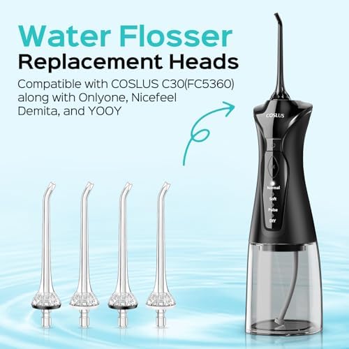 COSLUS Water Flosser Pick For Teeth Tip Standard Jet Tip 4 Pcs - Image 2
