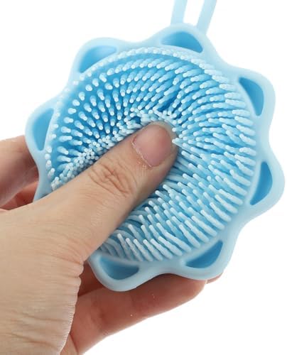 2pcs Silicone Body Shower Brush with Shampoo Dispenser for Babies - Image 4