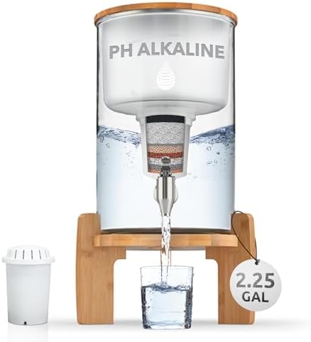 Invigorated Water pH Recharge Glass Alkaline Water Filter Dispenser System by InvigoratedWater