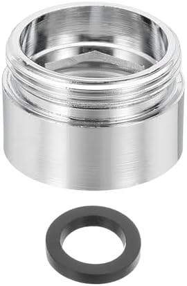 uxcell Faucet Aerator Adapter, 1/2" Female to M22 Male with Washer, 15mm Length by uxcell