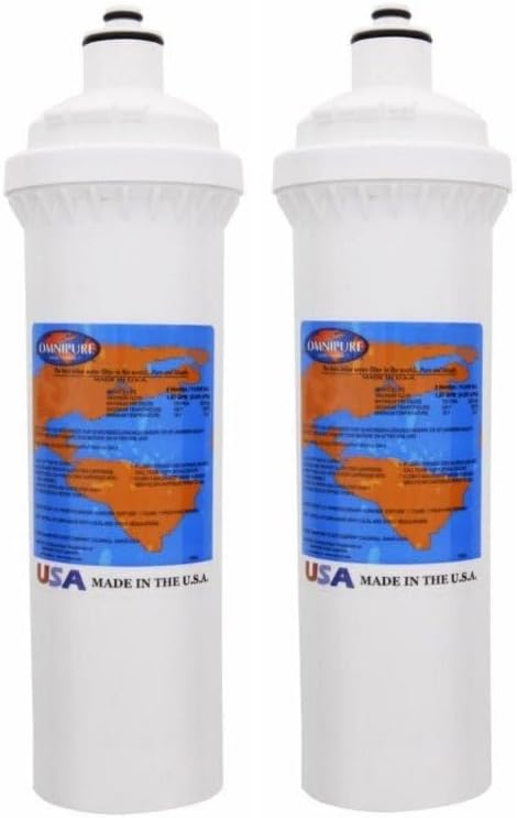IPW Industries Inc. | Omnipure (ELF 10M-P) 10-Micron Carbon Block Filter Replacement Cartridge for Whole House Water Filter System (2 Pack) by Isopure_WaterIPWINDUSTRIES