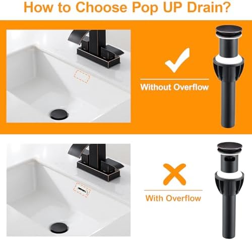 TIORIY Bathroom Sink Stopper Without Overflow, Sink Drain Oil Rubbed Bronze - Image 2