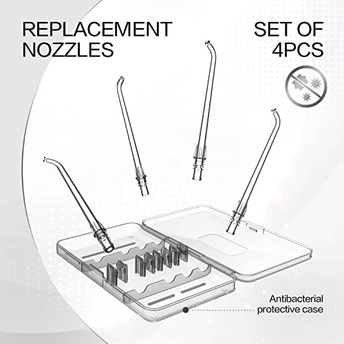 4pcs Standard Type Replacement Tips for SYNHOPE Mini Portable Water Flosser - Image 2