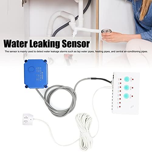 Water Leak Detector, Audible and Visual Alarm with Shutoff Valve for Tap Water Pipes, Heating Pipes, Central Air Conditioning , Logistics Warehouses, Schools, Homes (US Plug) - Image 2