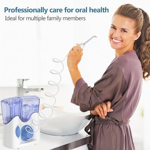 H2ofloss Countertop Water Flosser for Teeth, Oral Irrigator for Family Care - Image 2