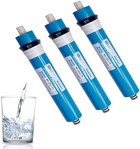 Huining 75GPD RO Membrane ULP1812/2012 Residential Reverse Osmosis Membrane Water Filter Cartrige Replacement for Home Drinking Water Filtration System Household Under Sink Water Purifier (3 Pack) by HUINING
