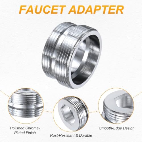 M METERXITY 1-Pack Faucet Adapter, M24 Male to M22 Male, for Kitchen - Image 2