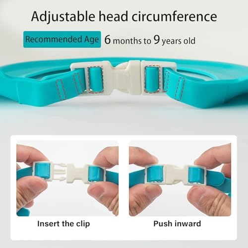 Baby Shower Cap Shield, Baby bath set shower cap, Visor Hat for Eye and Ear Protection for 0-9 Years Old Children,Cute Crown Shape Makes the Baby Bath More Fun (Blue) - Image 4